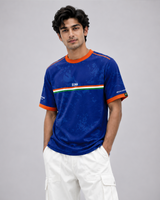Tricolor blue & foldable Cap Combo
