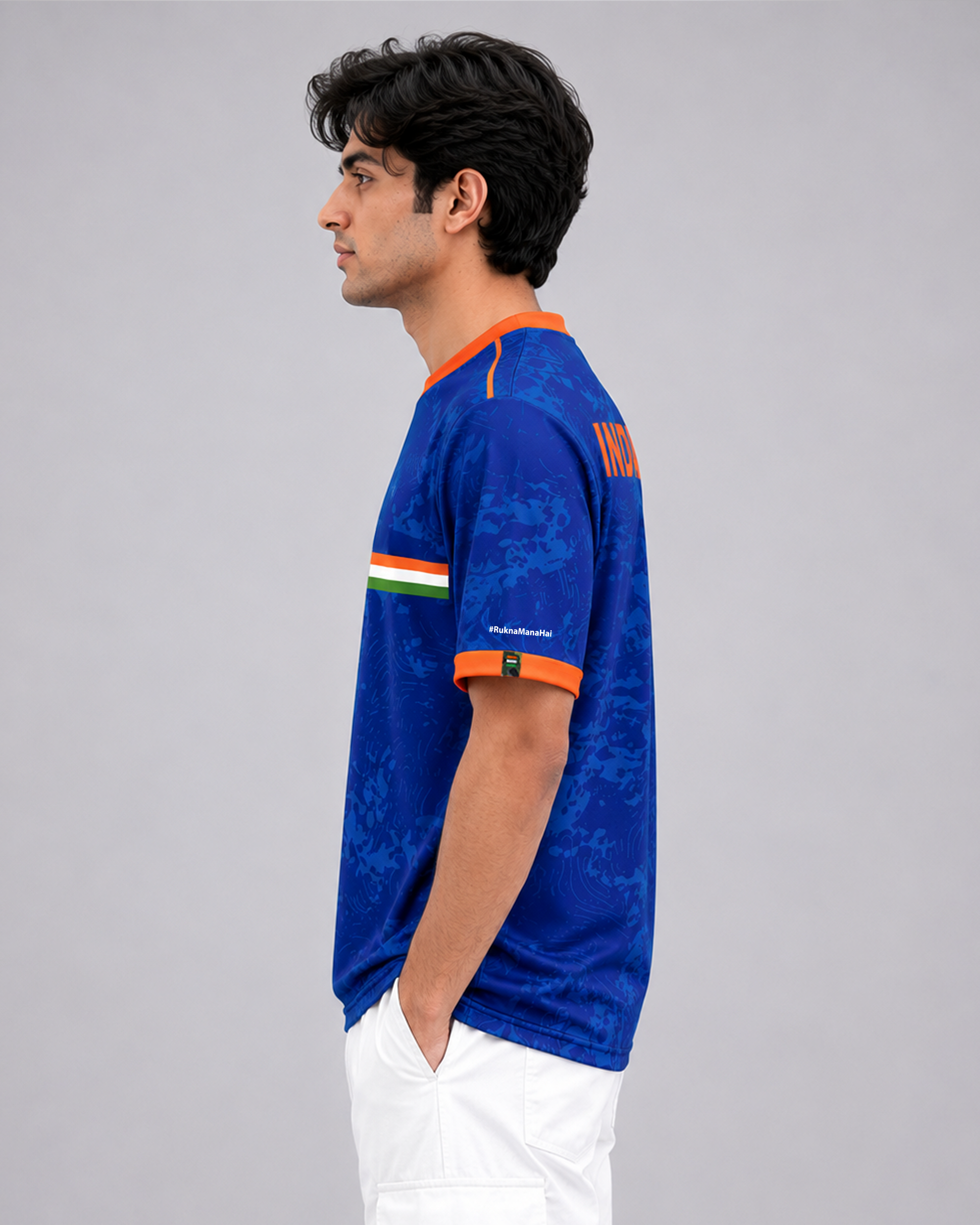 Tricolor blue & foldable Cap Combo