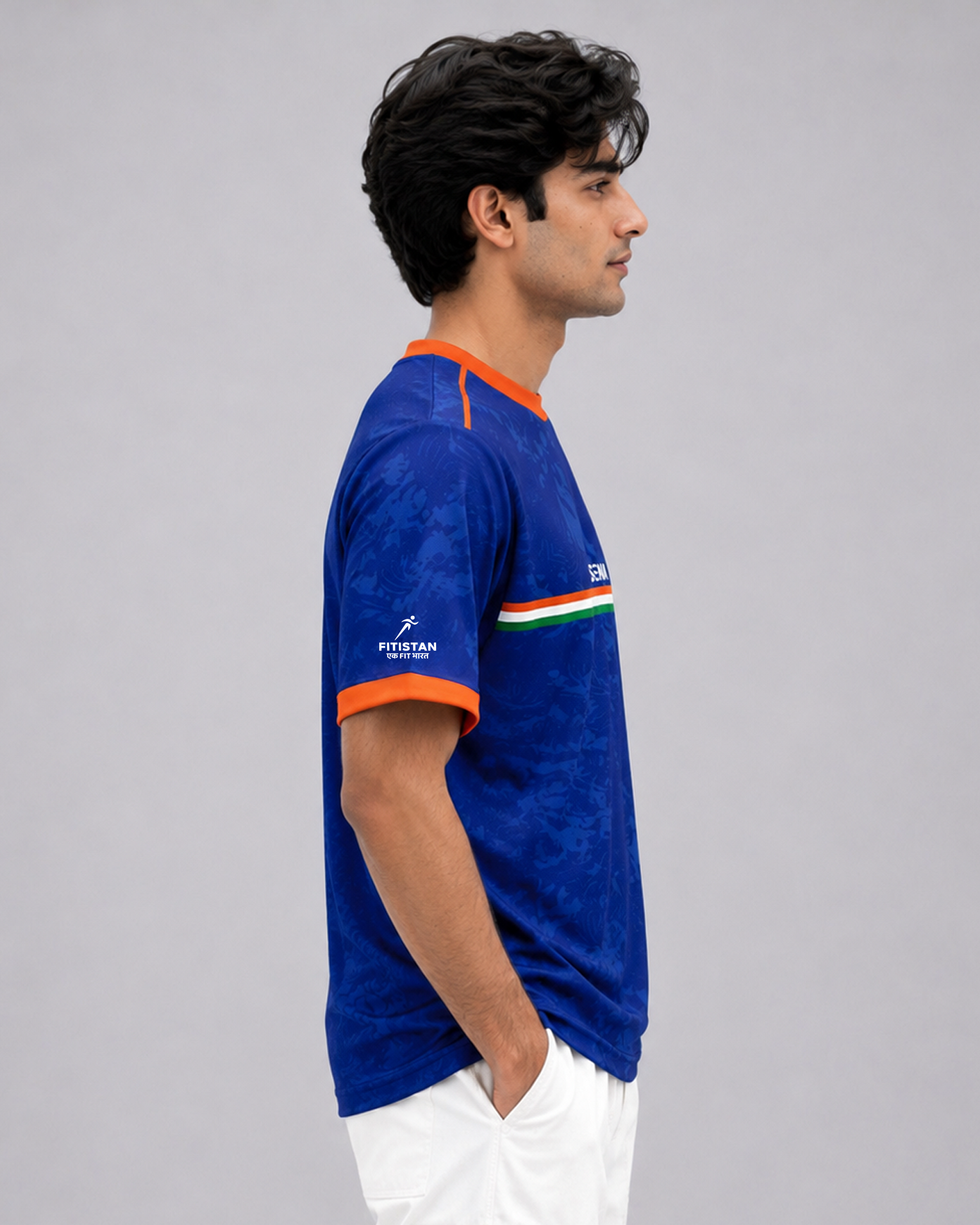 Tricolour Blue Dri-Fit Performance T-Shirt | 180 GSM | Tricolour India Edition