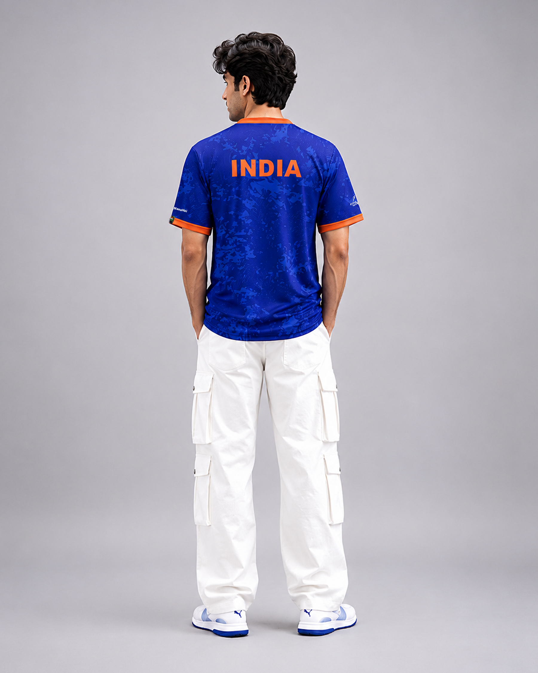 Tricolour Blue Dri-Fit Performance T-Shirt | 180 GSM | Tricolour India Edition