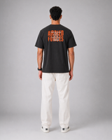 SENA Valor Cotton T-Shirt DTF Print | 220 GSM Cotton Sinker | Dark Grey Relaxed Fit Tee (Copy)