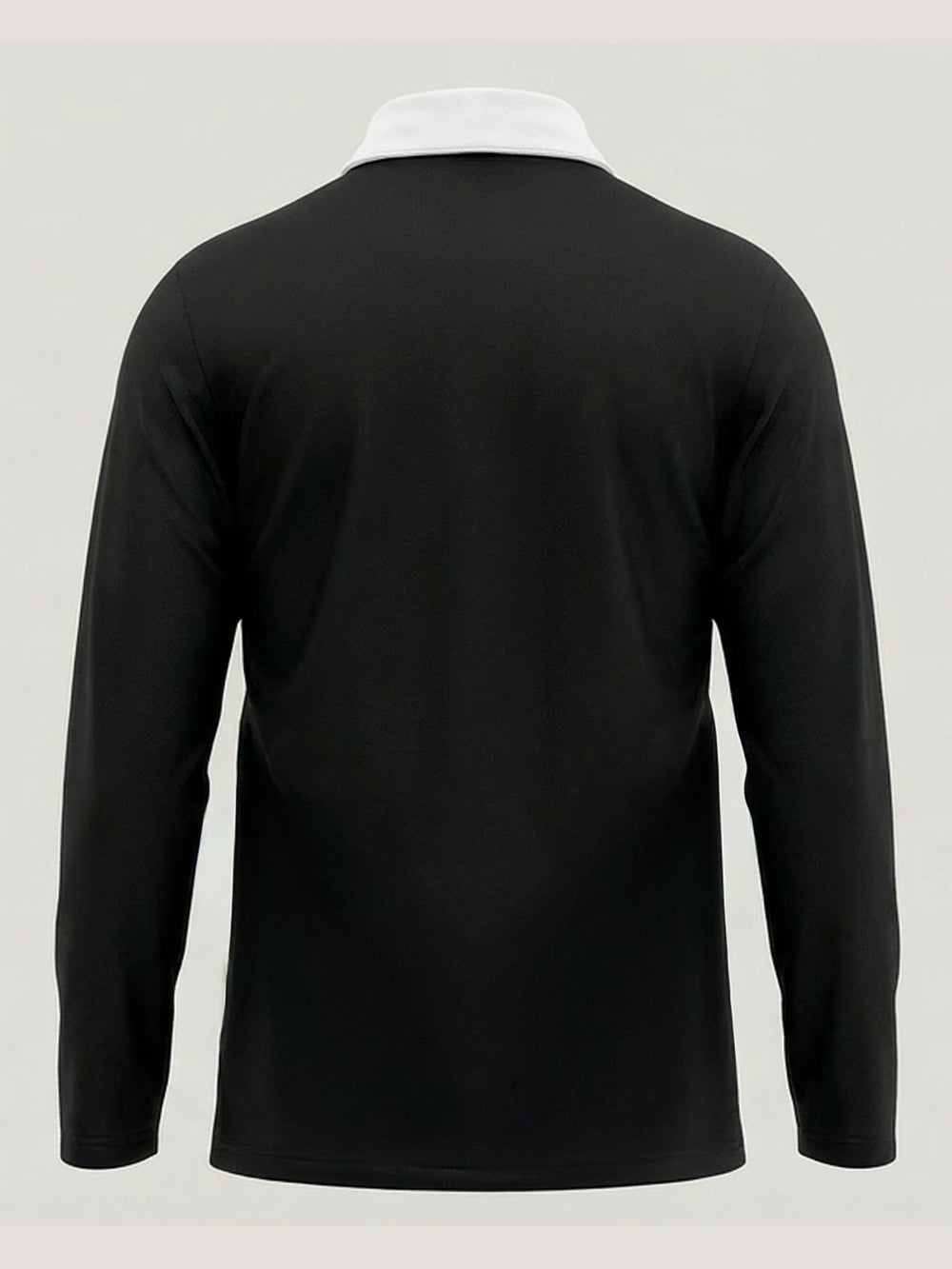 Black Full Sleeve with Tricolor Embroidered Polo T-shirt