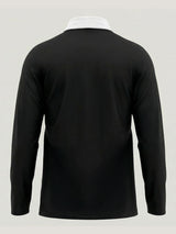 Black Full Sleeve with Tricolor Embroidered Polo T-shirt