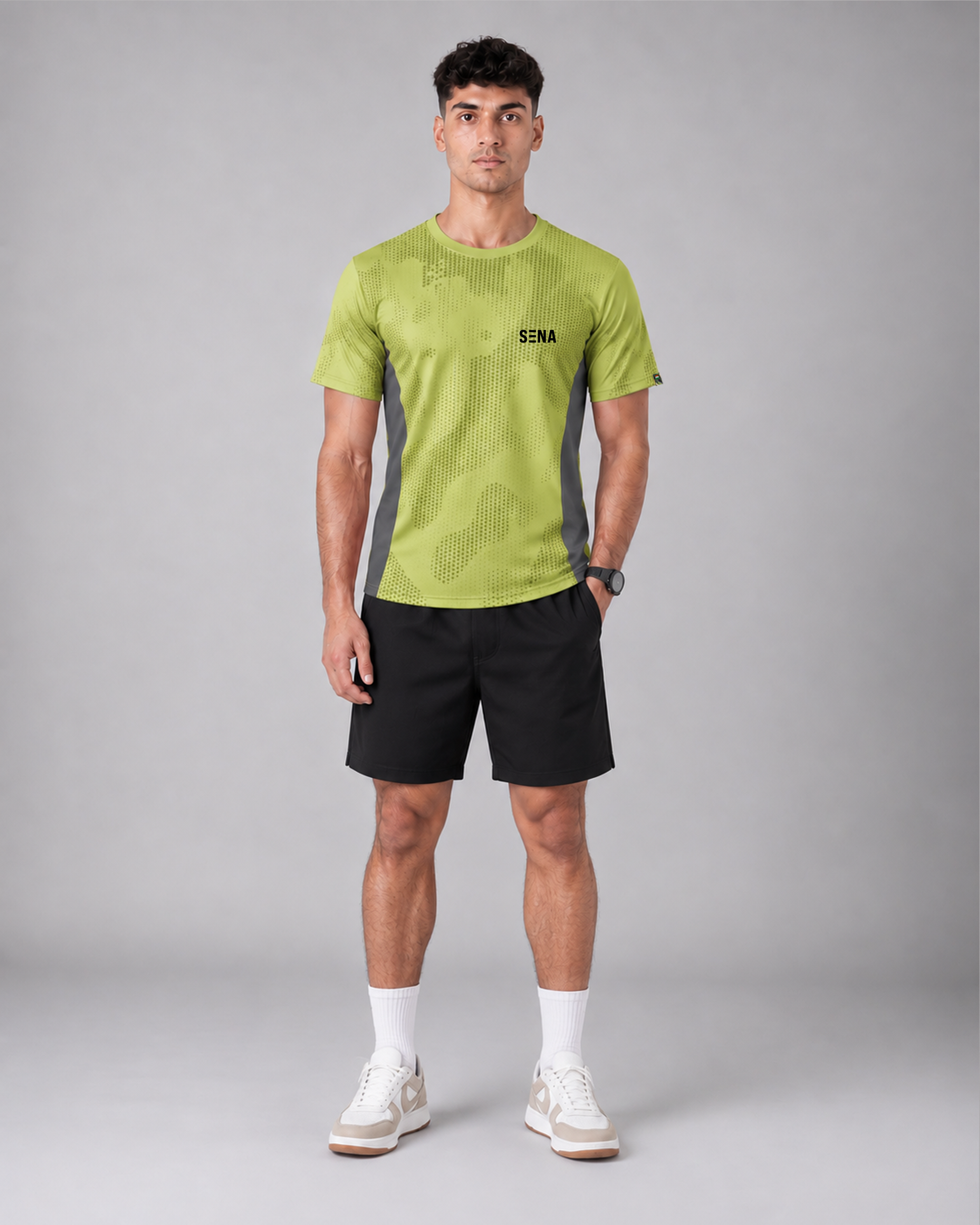 SENA Light Green Camouflage T-Shirt