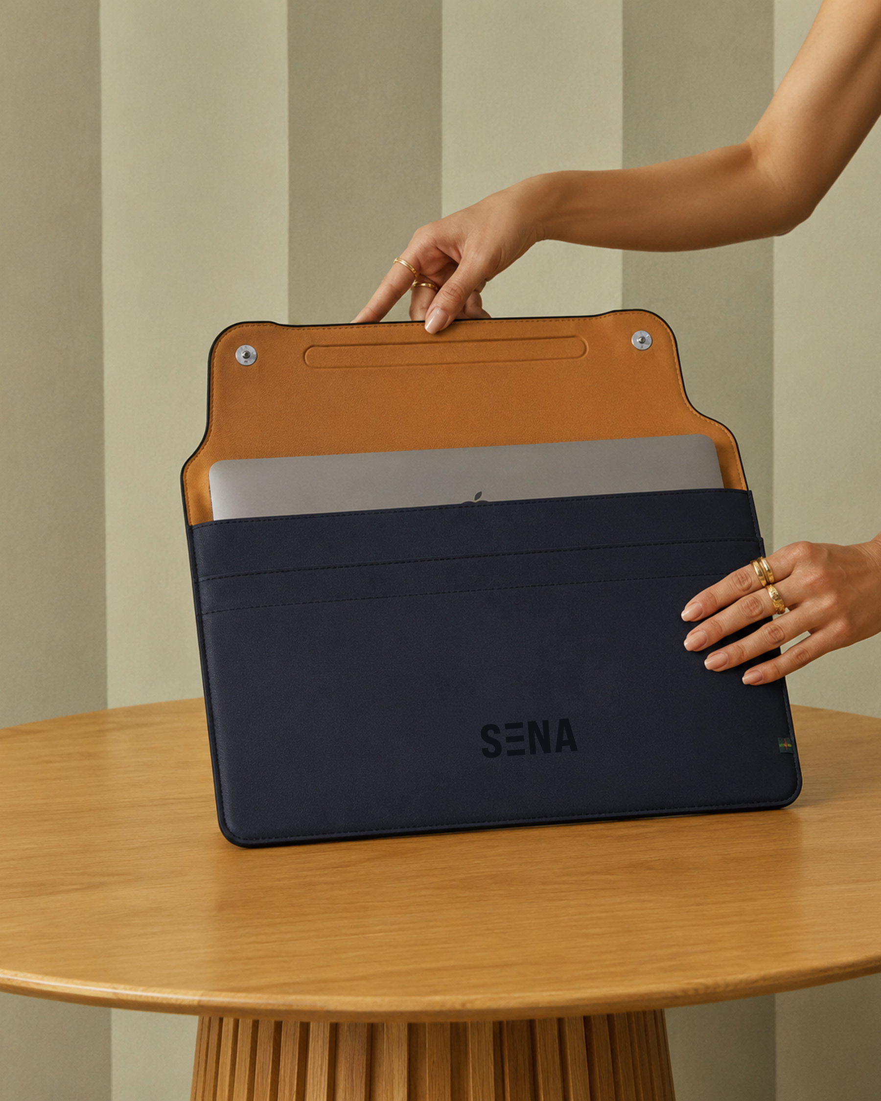 SENA Faux Leather Laptop Sleeve