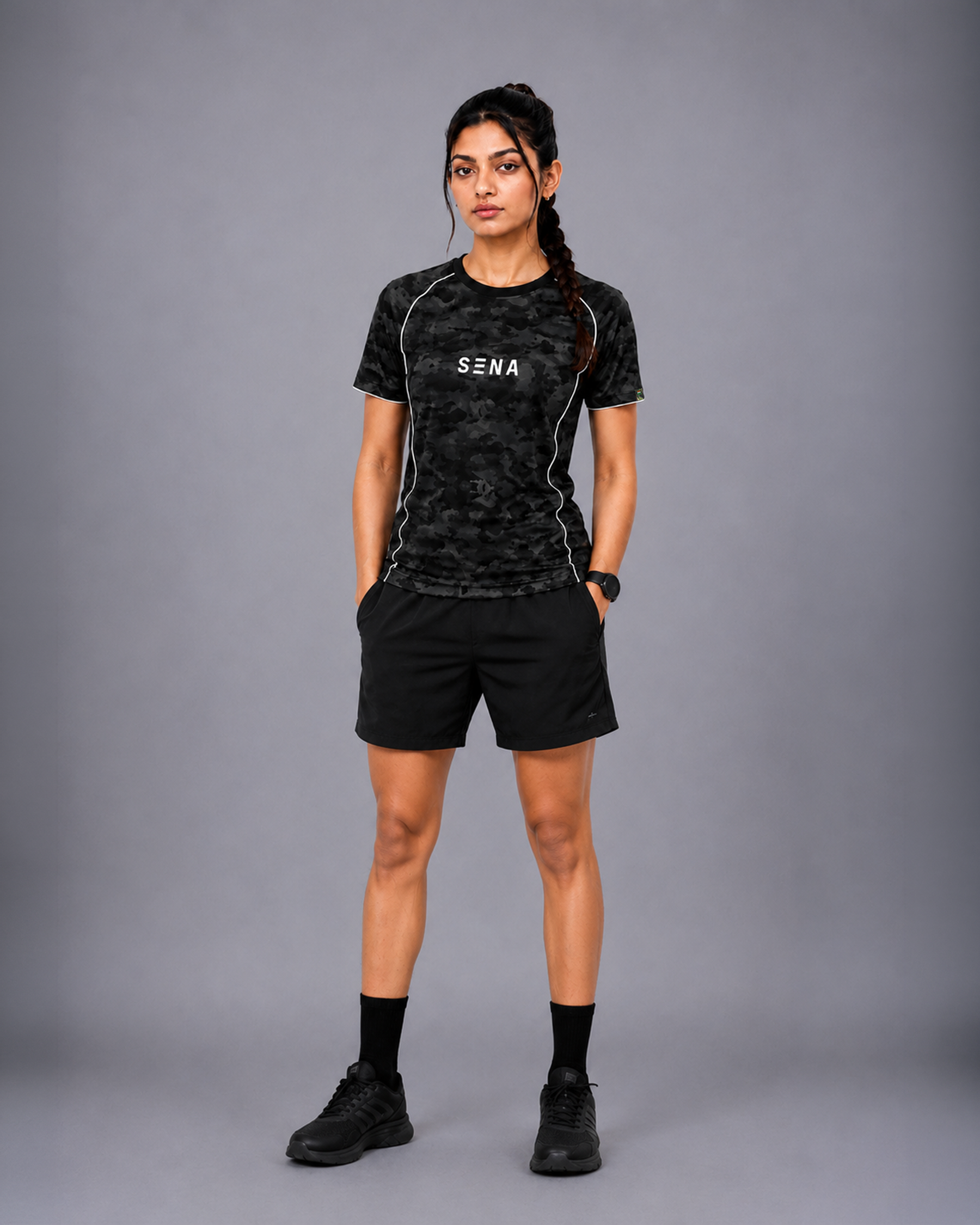 SENA Dark Green Camouflage T-Shirt (Collection 2)