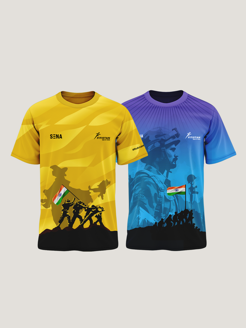 Patriotic Combo T-Shirts | 180 GSM Dri-Fit Performance Tributes