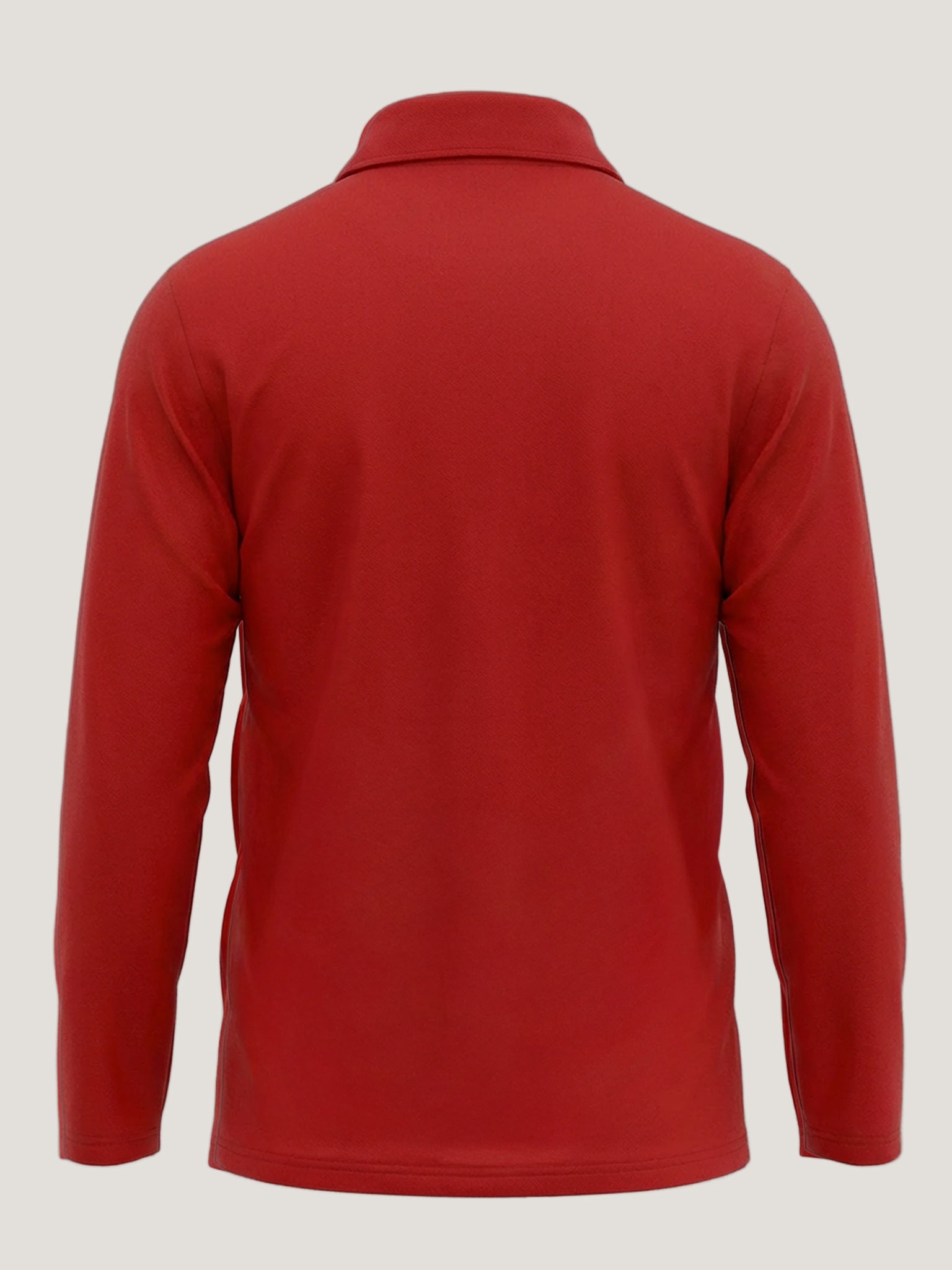 Red Full Sleeve Embroidered Polo t-shirt