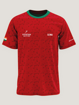 Red Printed Round Neck Dri-Fit T-Shirt