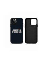 Armed Forces India Tricolour iPhone Case | MagSafe Compatible Navy Blue Cover