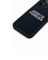 Armed Forces India Tricolour iPhone Case | MagSafe Compatible Navy Blue Cover