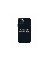 Armed Forces India Tricolour iPhone Case | MagSafe Compatible Navy Blue Cover