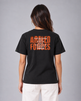 SENA Valor Cotton T-Shirt DTF Print | 220 GSM Cotton Sinker | Dark Grey Relaxed Fit Tee (Copy)