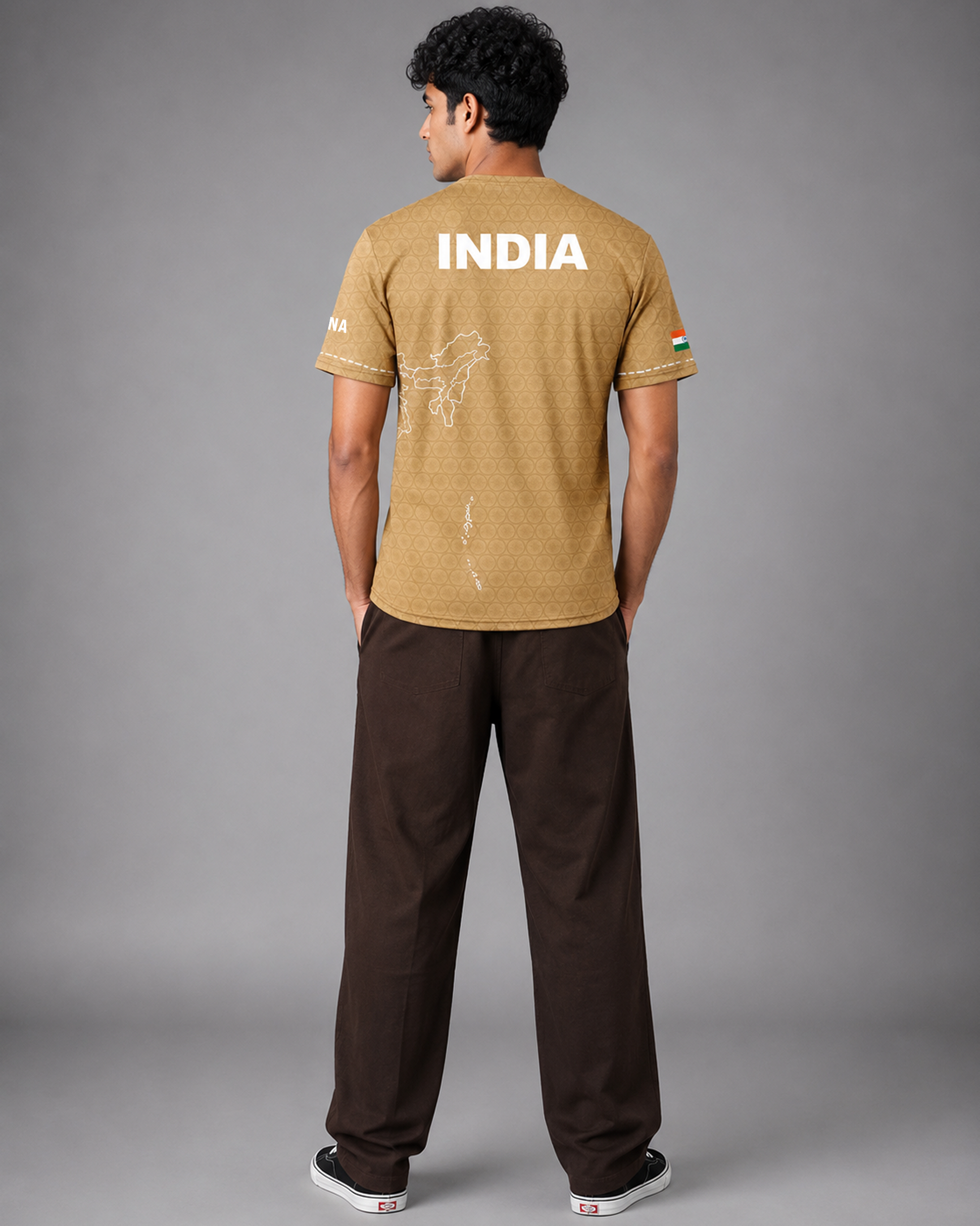 India Map Patriotic Soldierathon Dri Fit T-Shirt