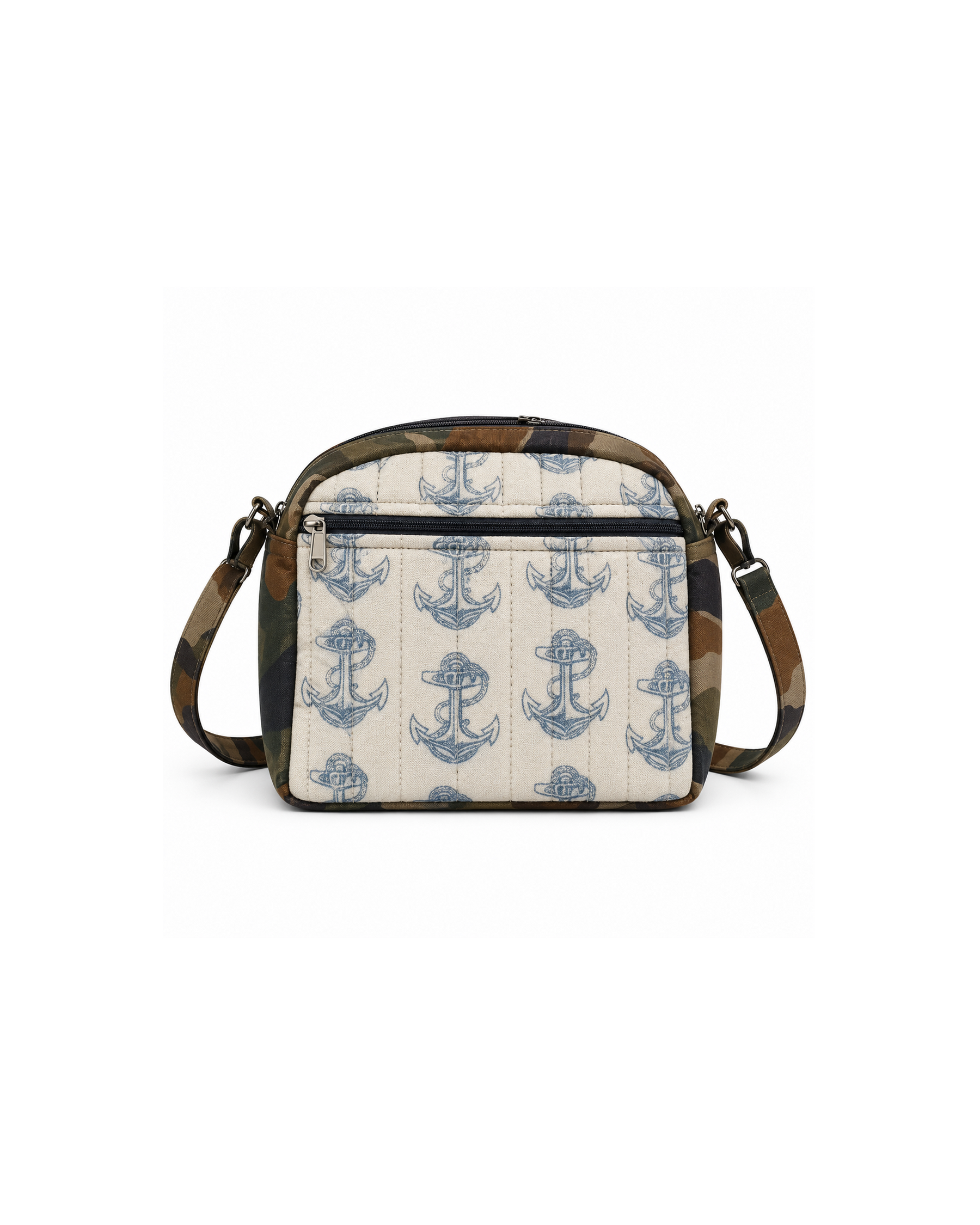 Navy Print Crossbody Bag