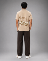 Kargil Beige Half-Zip Performance T-Shirt