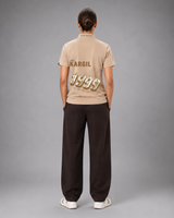 Kargil Beige Half-Zip Performance T-Shirt