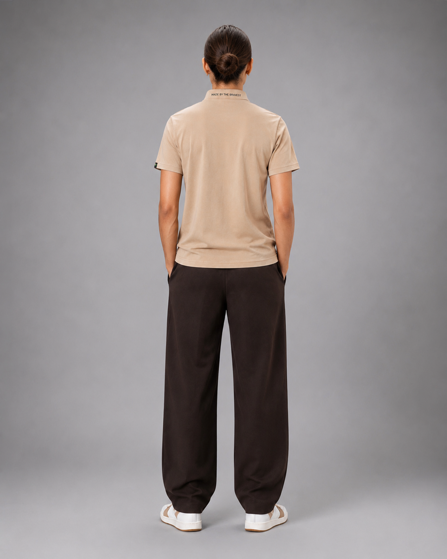 SENA Apex Beige Half-Zip Performance T-Shirt