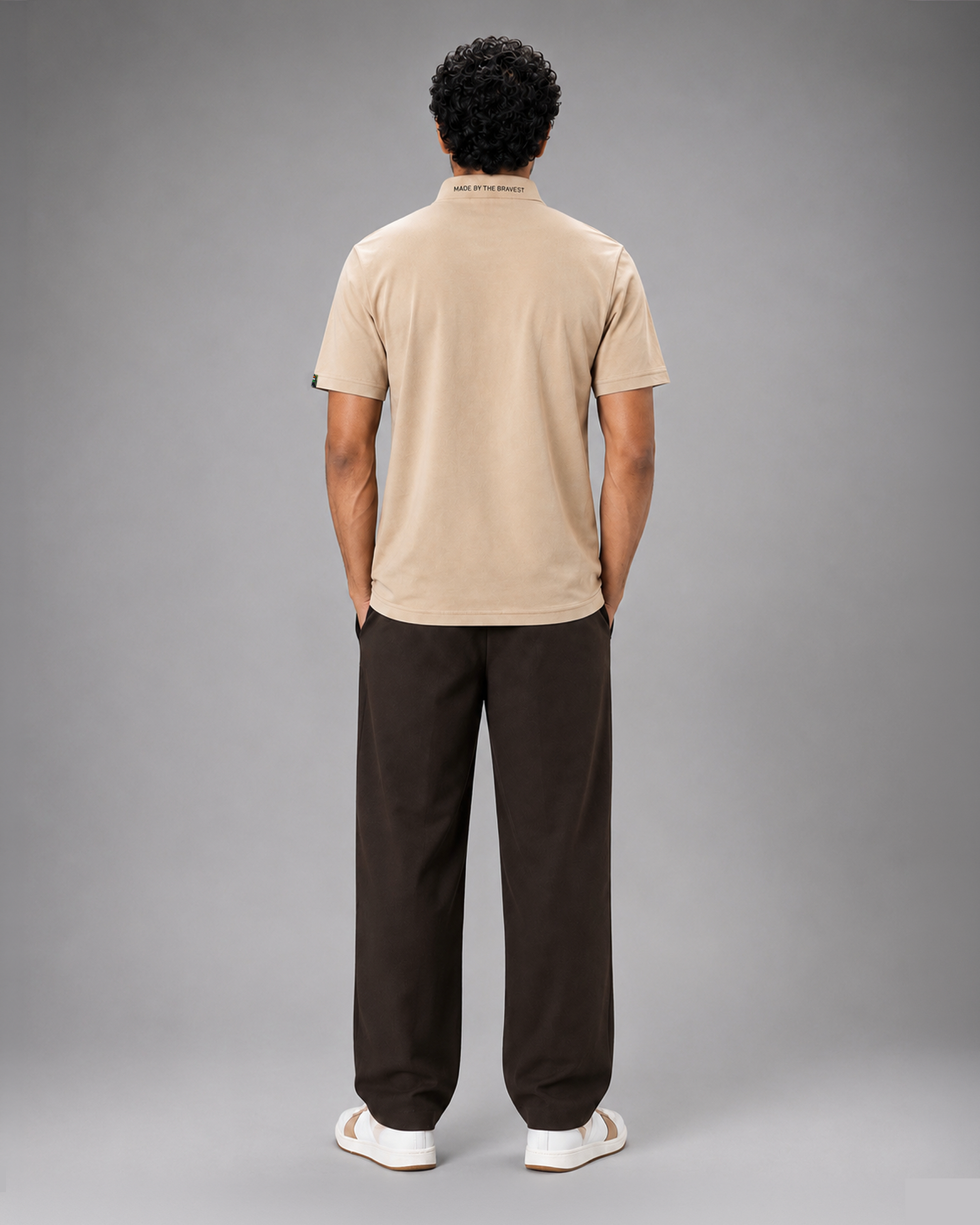 SENA Apex Beige Half-Zip Performance T-Shirt