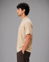 SENA Apex Beige Half-Zip Performance T-Shirt