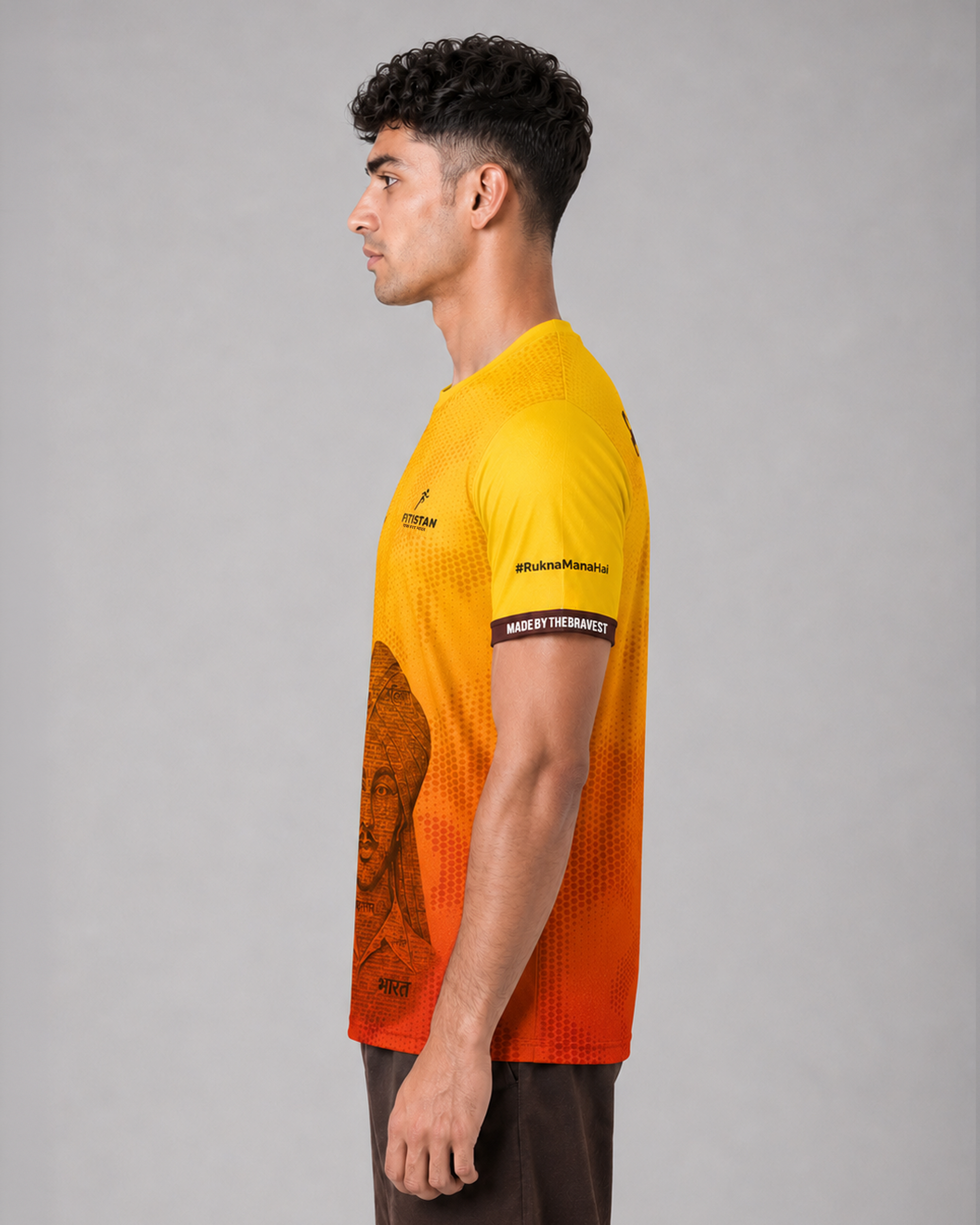 Shaheed Bhagat Singh Dri-fit T-Shirt | 180 GSM Dri-Fit | Bhagat Singh Edition by Fitistan