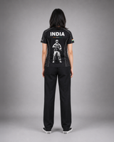 Black Sena Dri-Fit Performance T-Shirt | 180 GSM | Tricolour India Edition