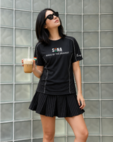Black Sena Dri-Fit Performance T-Shirt | 180 GSM | Tricolour India Edition