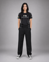 Black Sena Dri-Fit Performance T-Shirt | 180 GSM | Tricolour India Edition