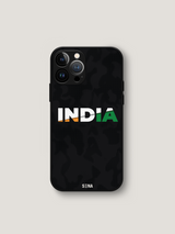 India Tricolour iPhone Case | MagSafe Compatible Black Camo Cover