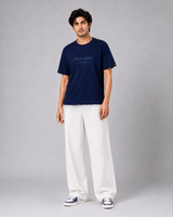 Navy Blue Special Forces T-Shirt | 220 GSM Cotton | Embroidered Relaxed Fit