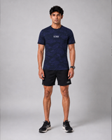 Blue Camo Reflective High Performance T-shirt