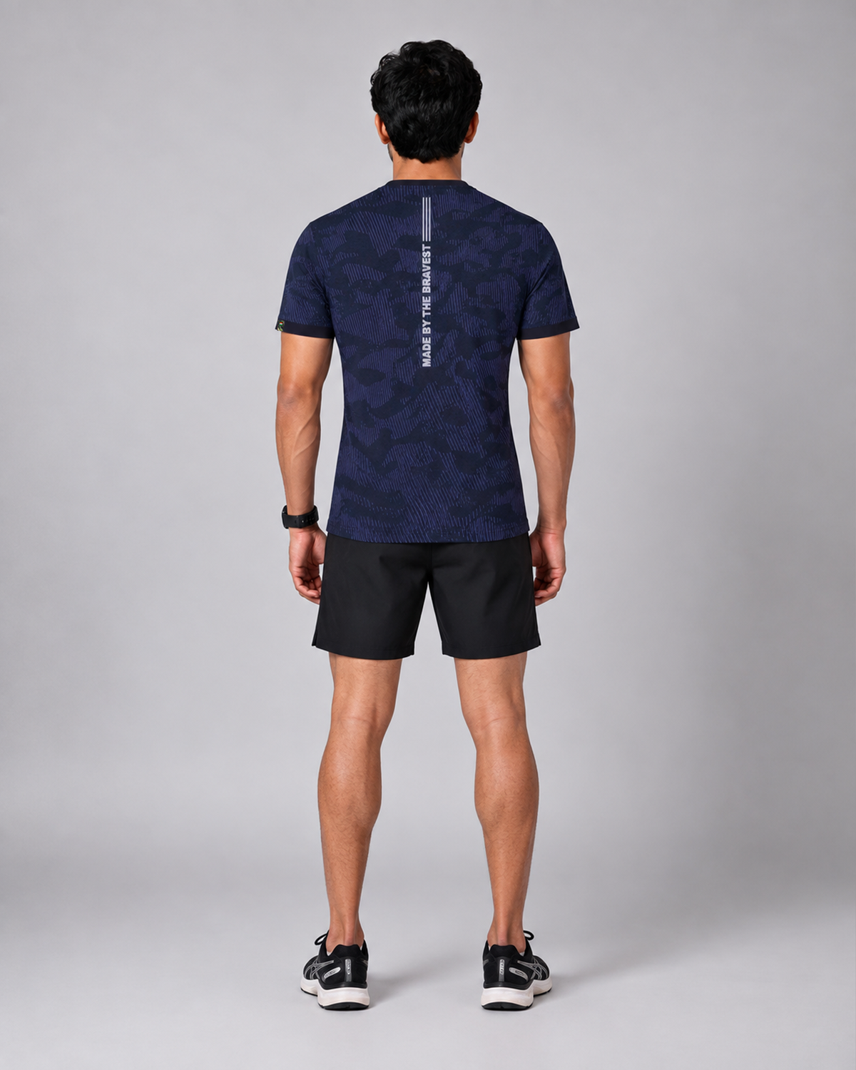 Blue Camo Reflective High Performance T-shirt
