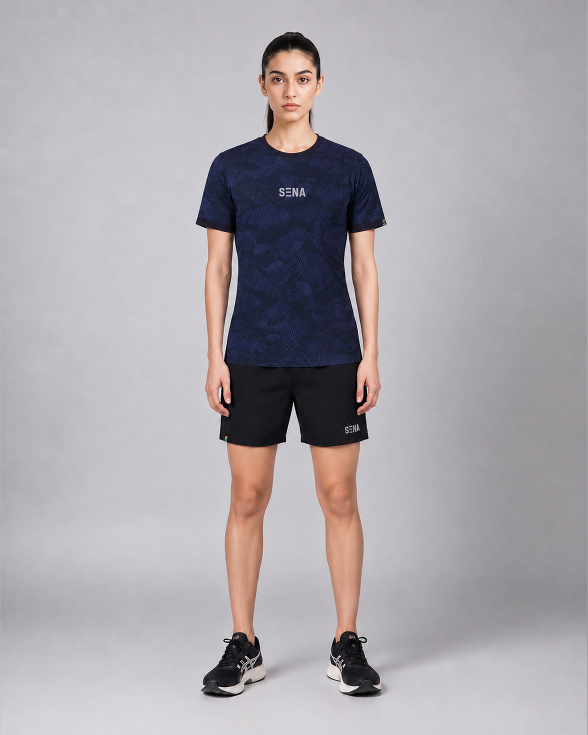 Blue Camo Reflective High Performance T-shirt