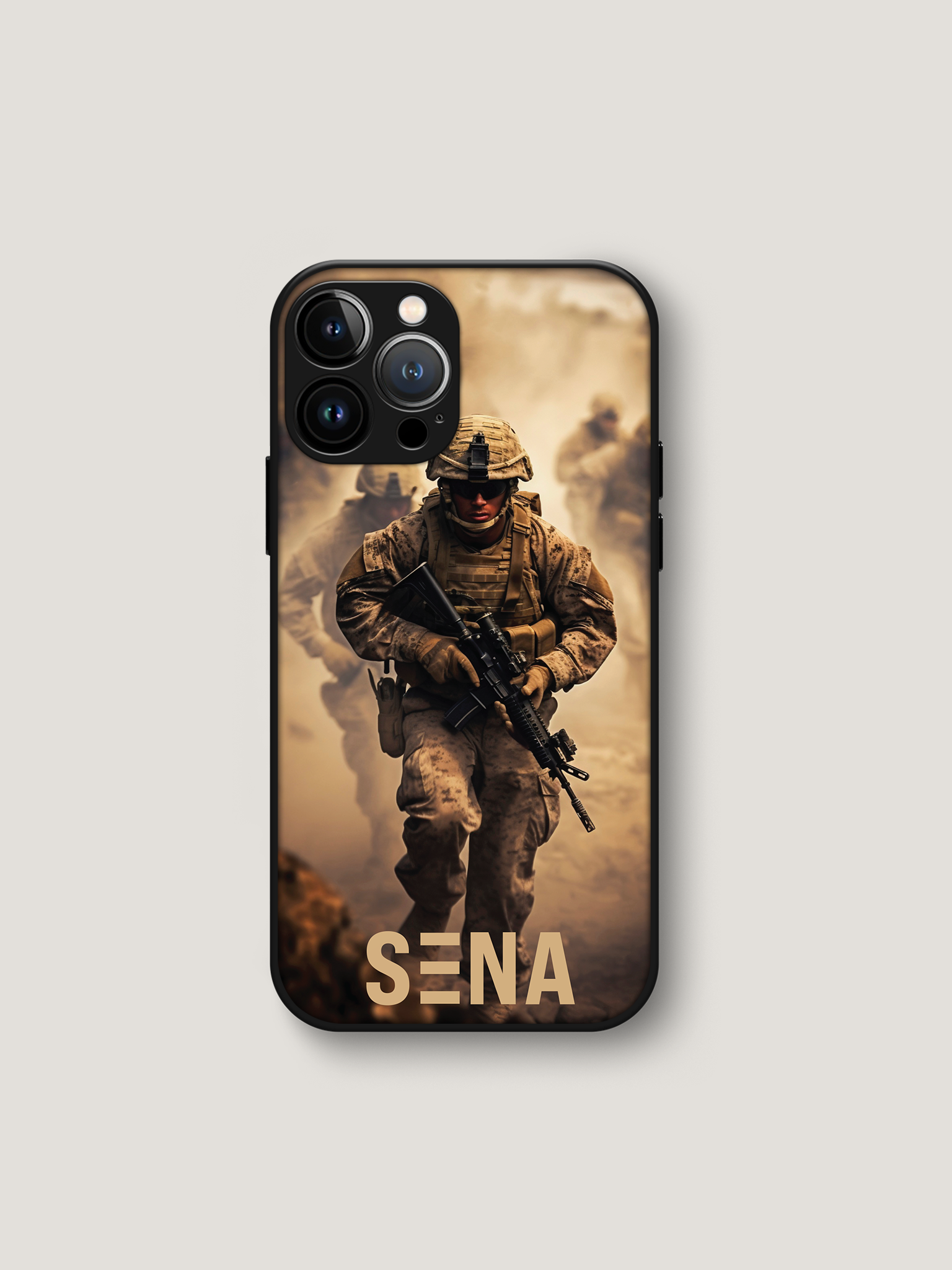 Combat Soldier Military iPhone Case | MagSafe Compatible Tactical War Cover