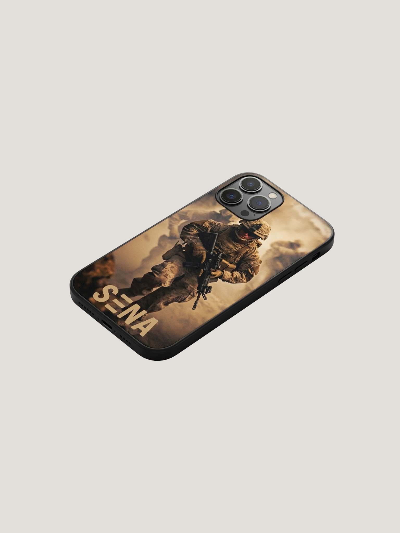 Combat Soldier Military iPhone Case | MagSafe Compatible Tactical War Cover