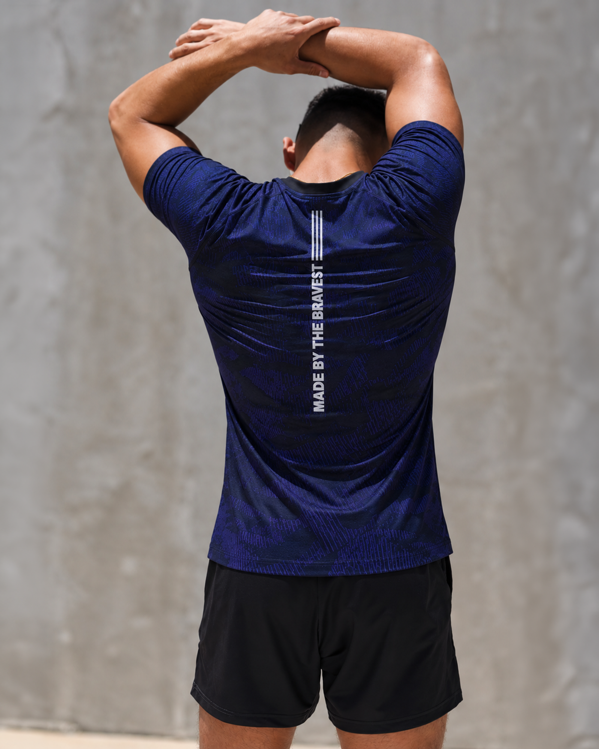 Blue Camo Reflective High Performance T-shirt