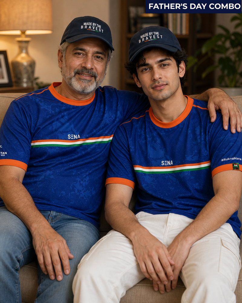 Tricolor blue & foldable Cap Combo