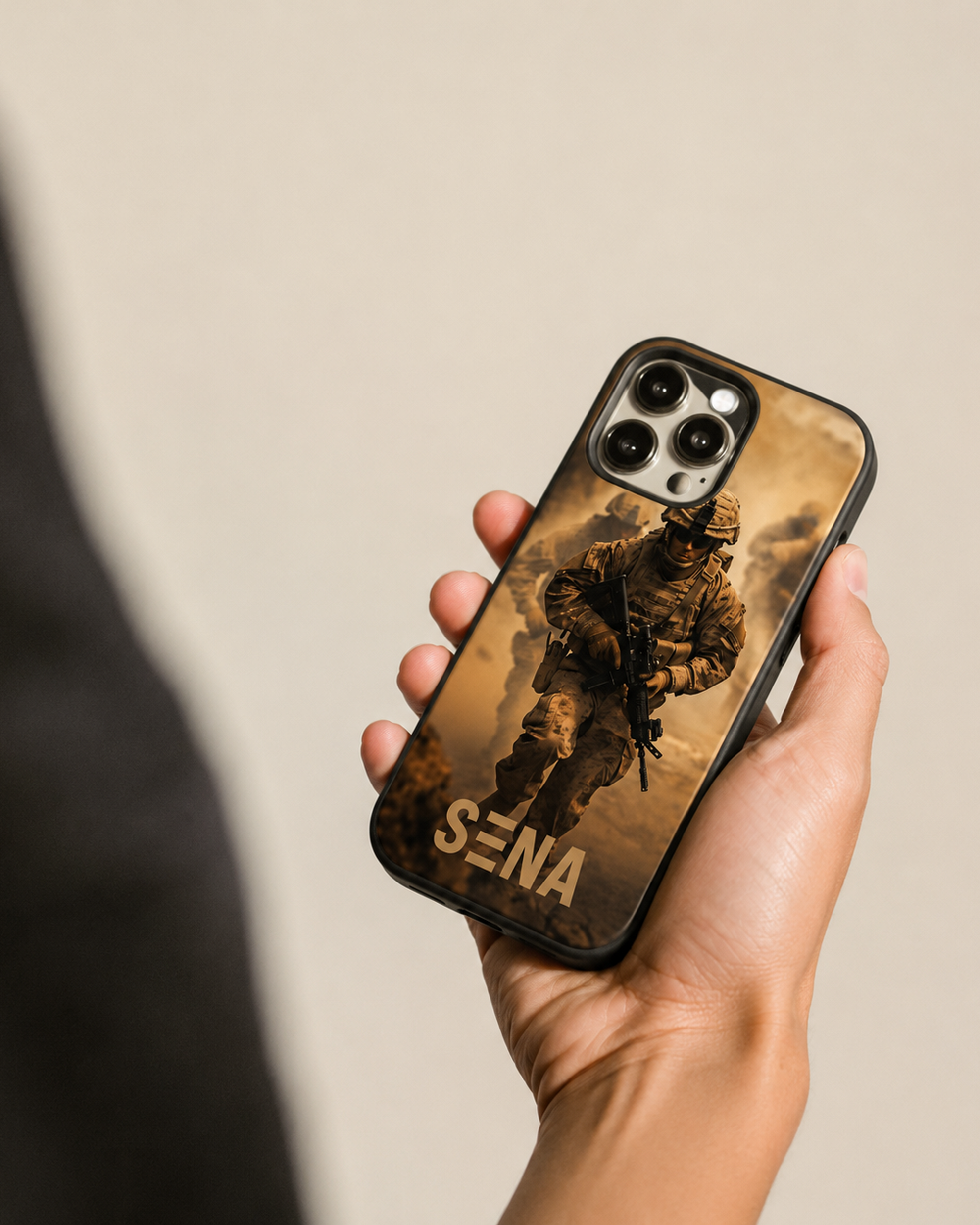 Combat Soldier Military iPhone Case | MagSafe Compatible Tactical War Cover