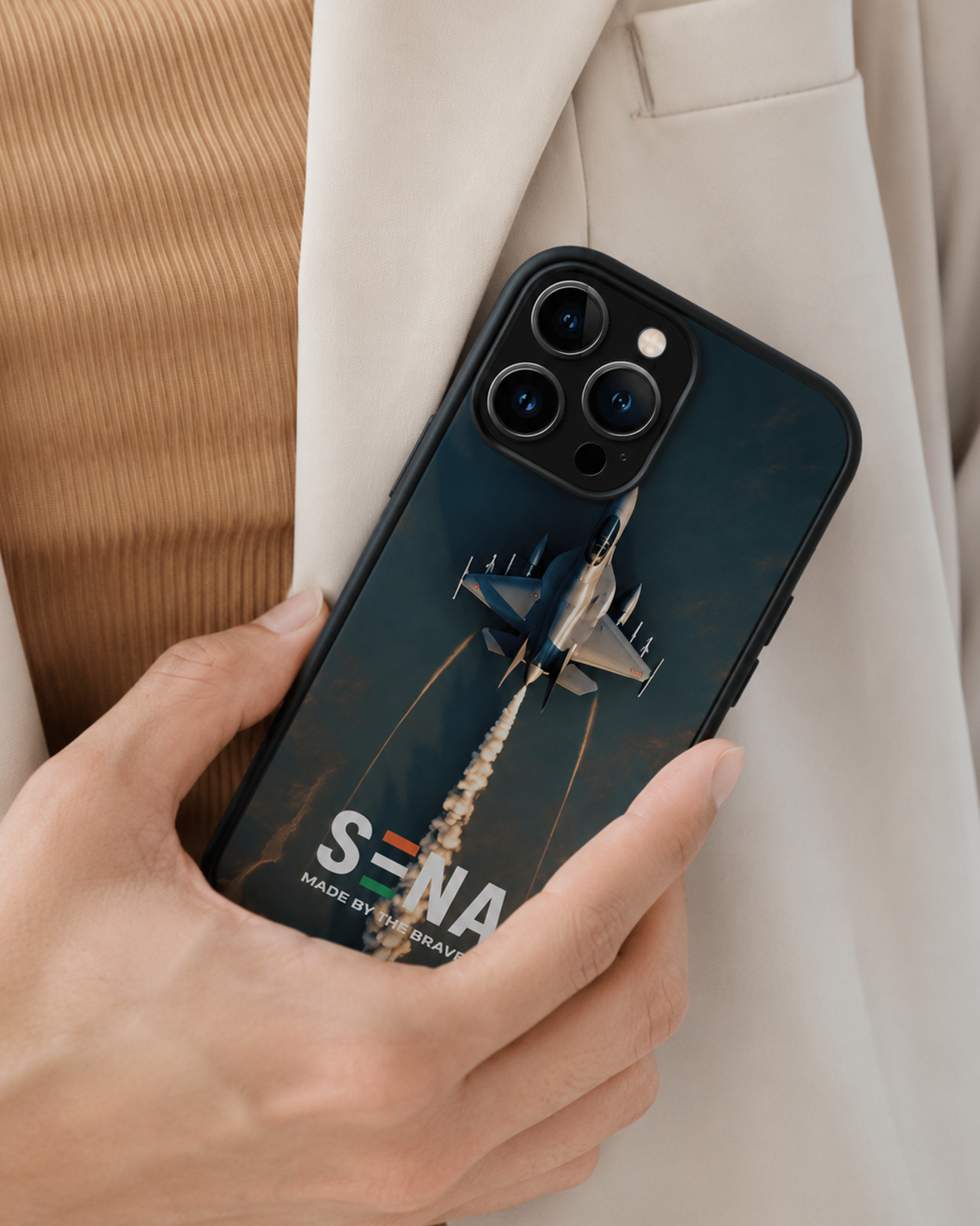 Rafale Combat Aircraft iPhone Case | MagSafe Compatible Military Cover