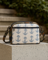 Navy Print Crossbody Bag