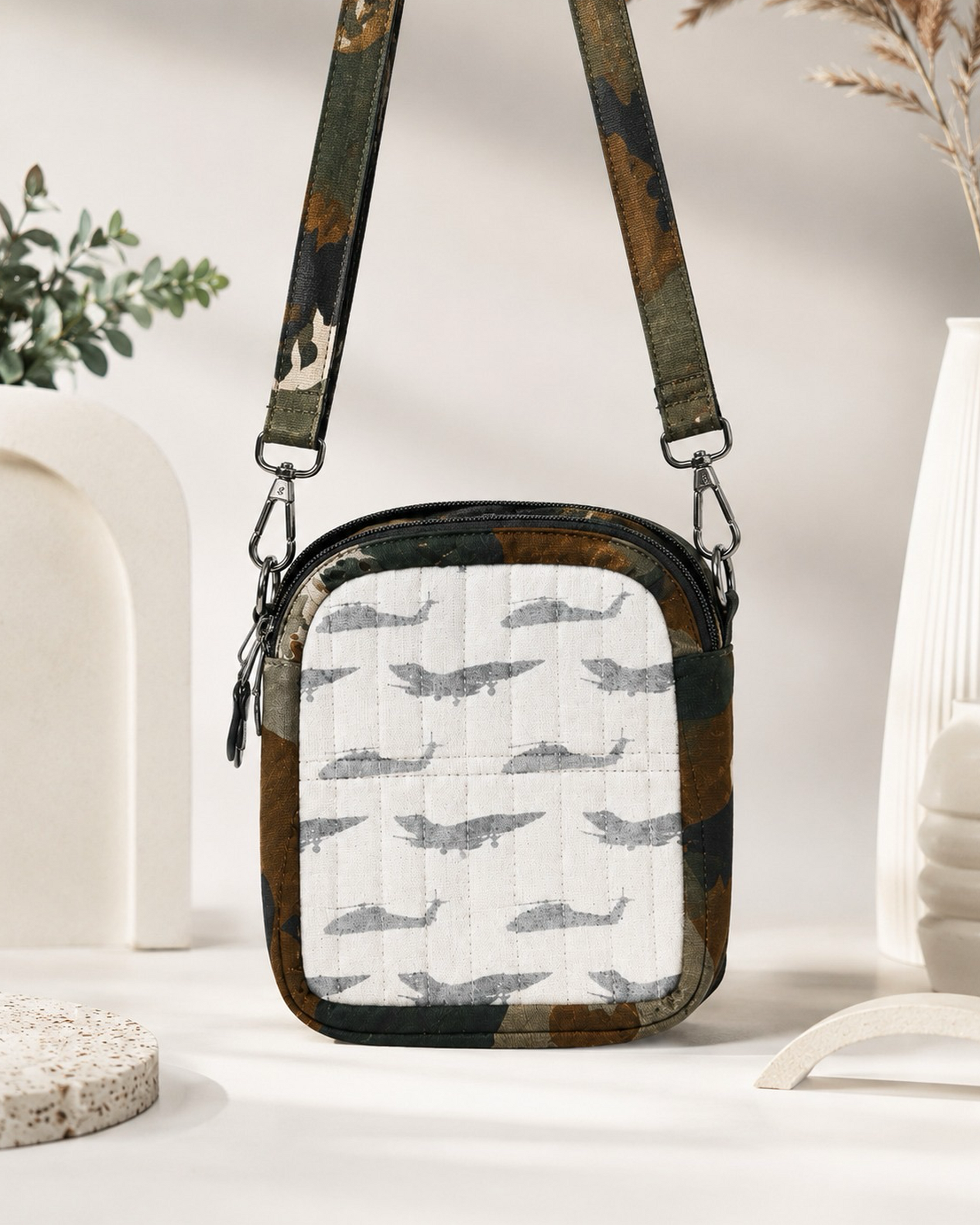 Airforce Print Crossbody Bag