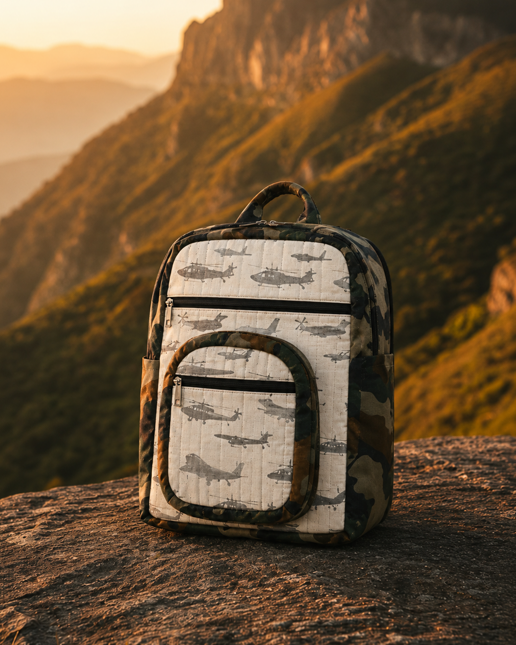 Airforce Print Backpack