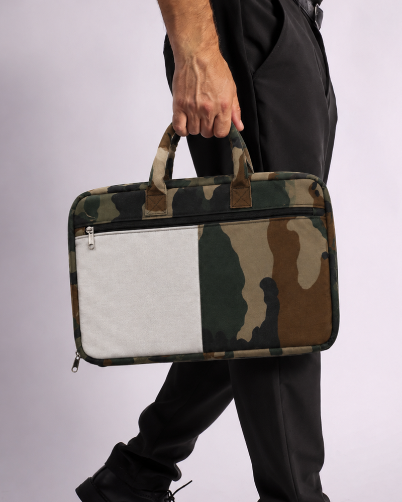 White Combat Laptop Sleeve