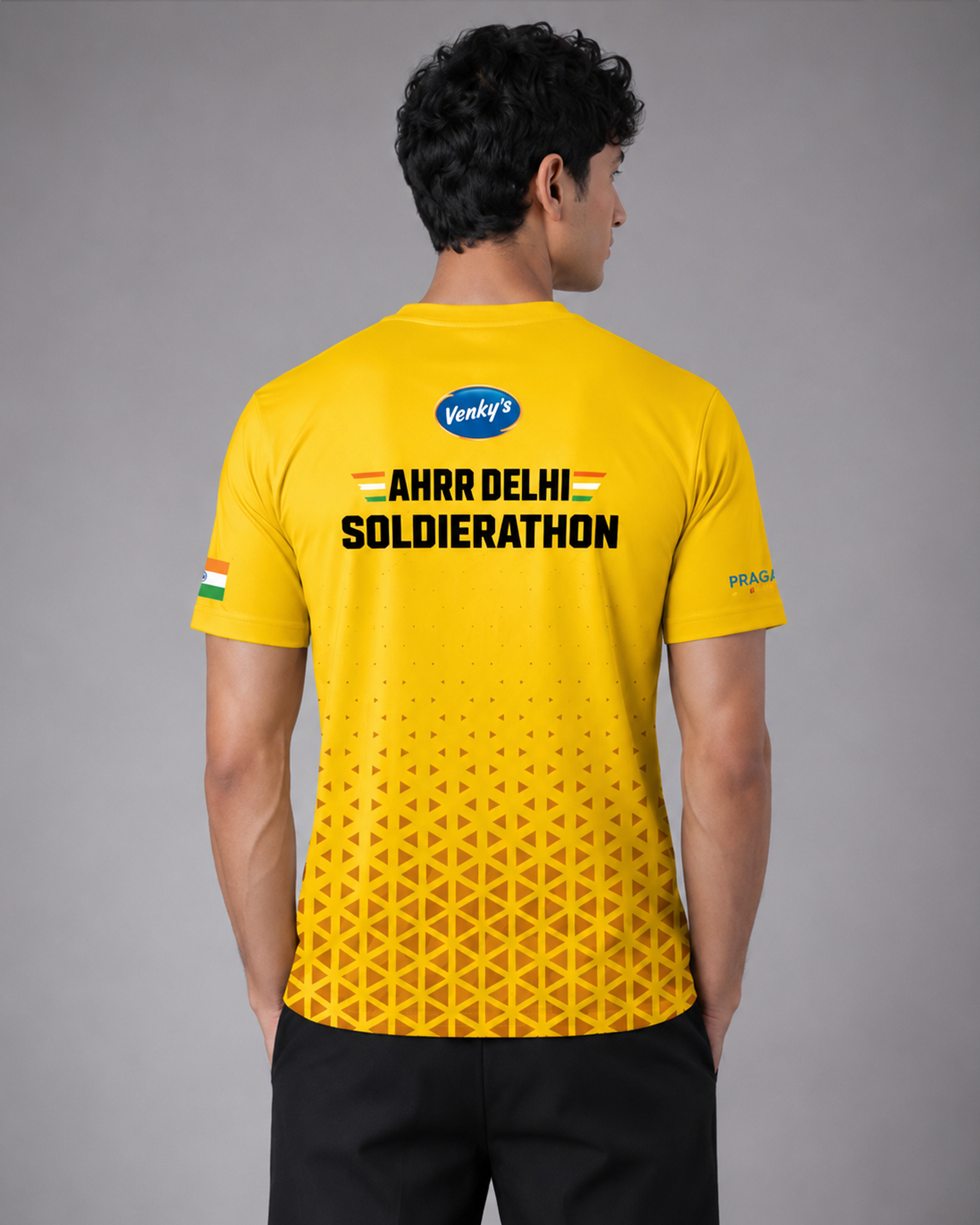 Triangle Patterned Soldierathon Dri-Fit T-shirt