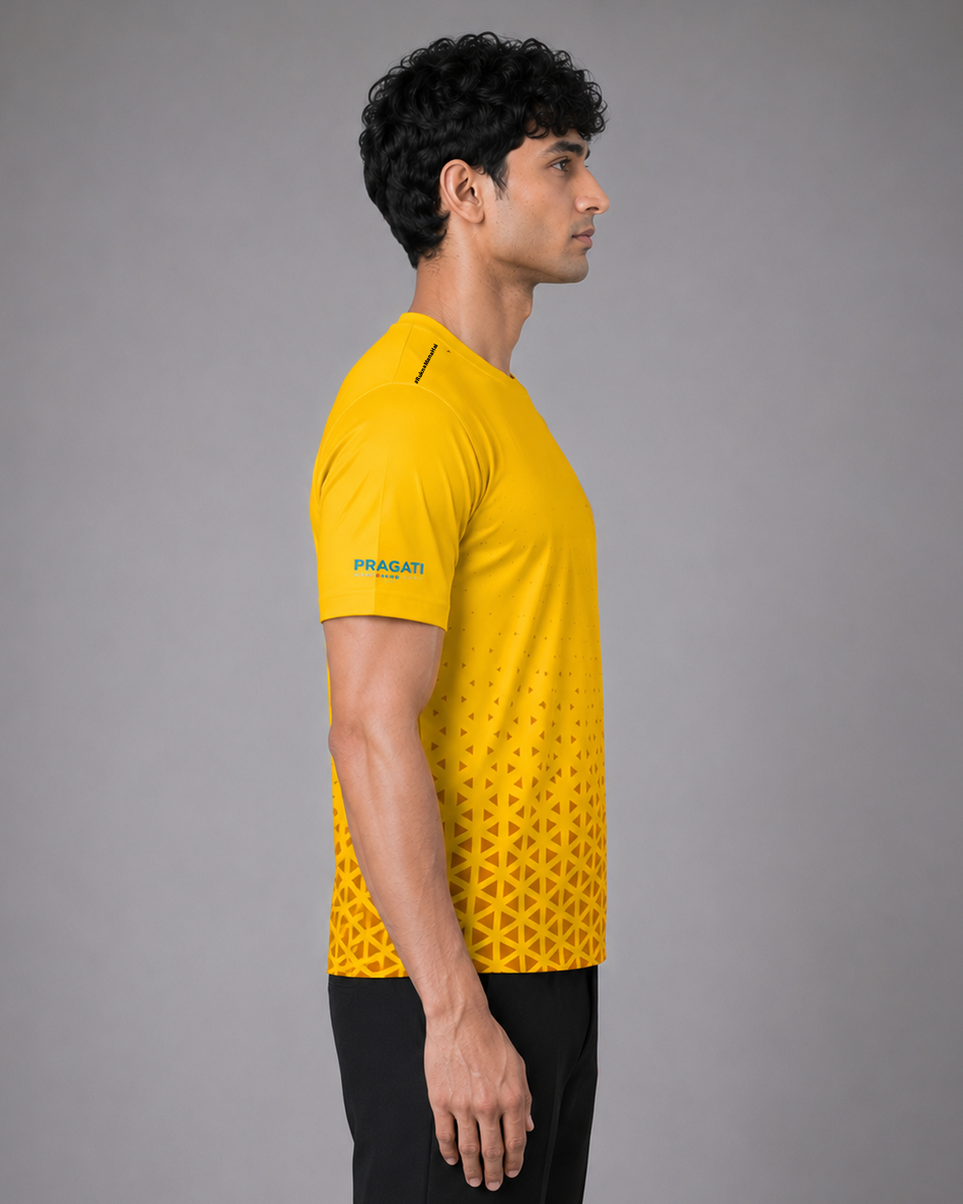 Triangle Patterned Soldierathon Dri-Fit T-shirt