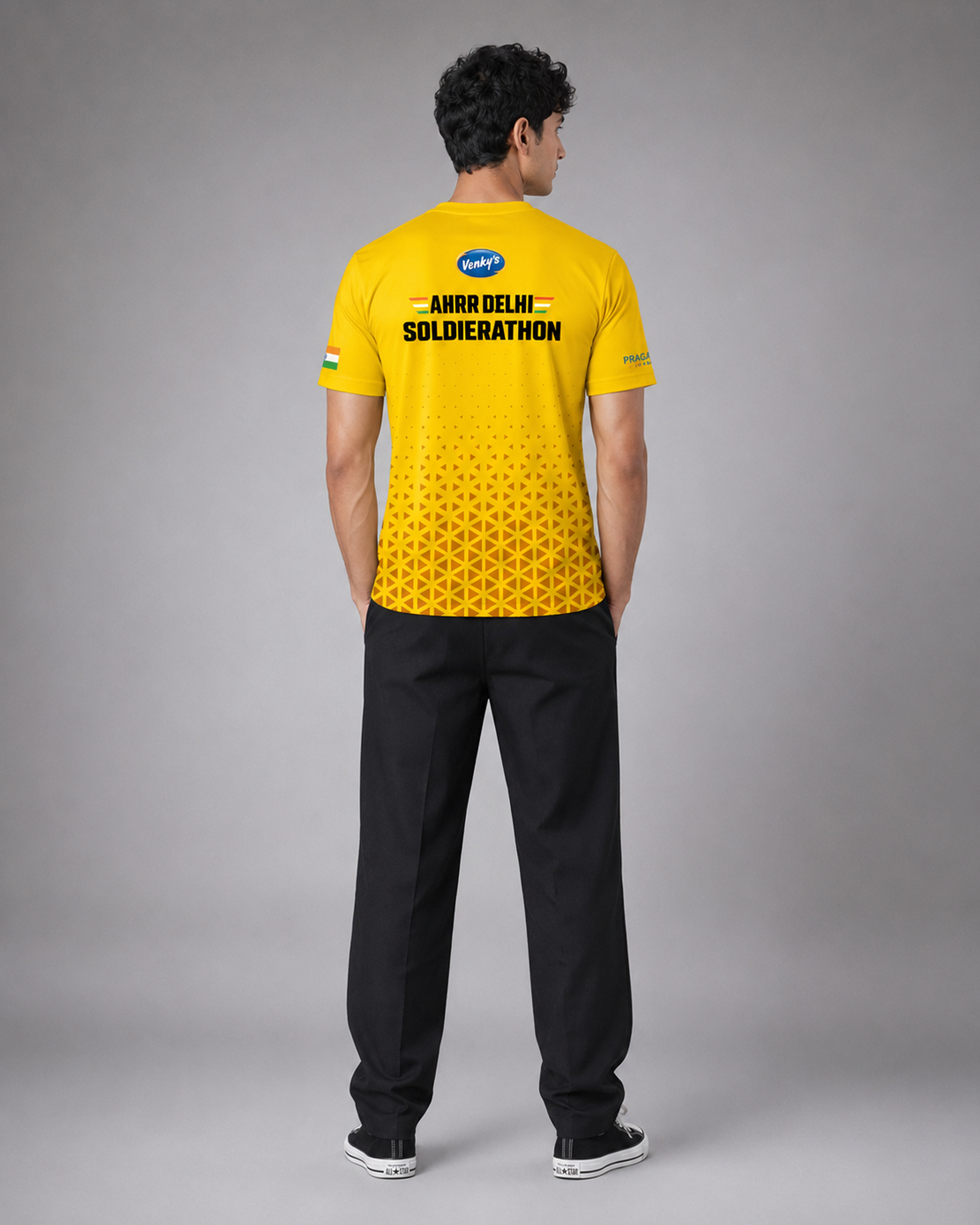 Triangle Patterned Soldierathon Dri-Fit T-shirt