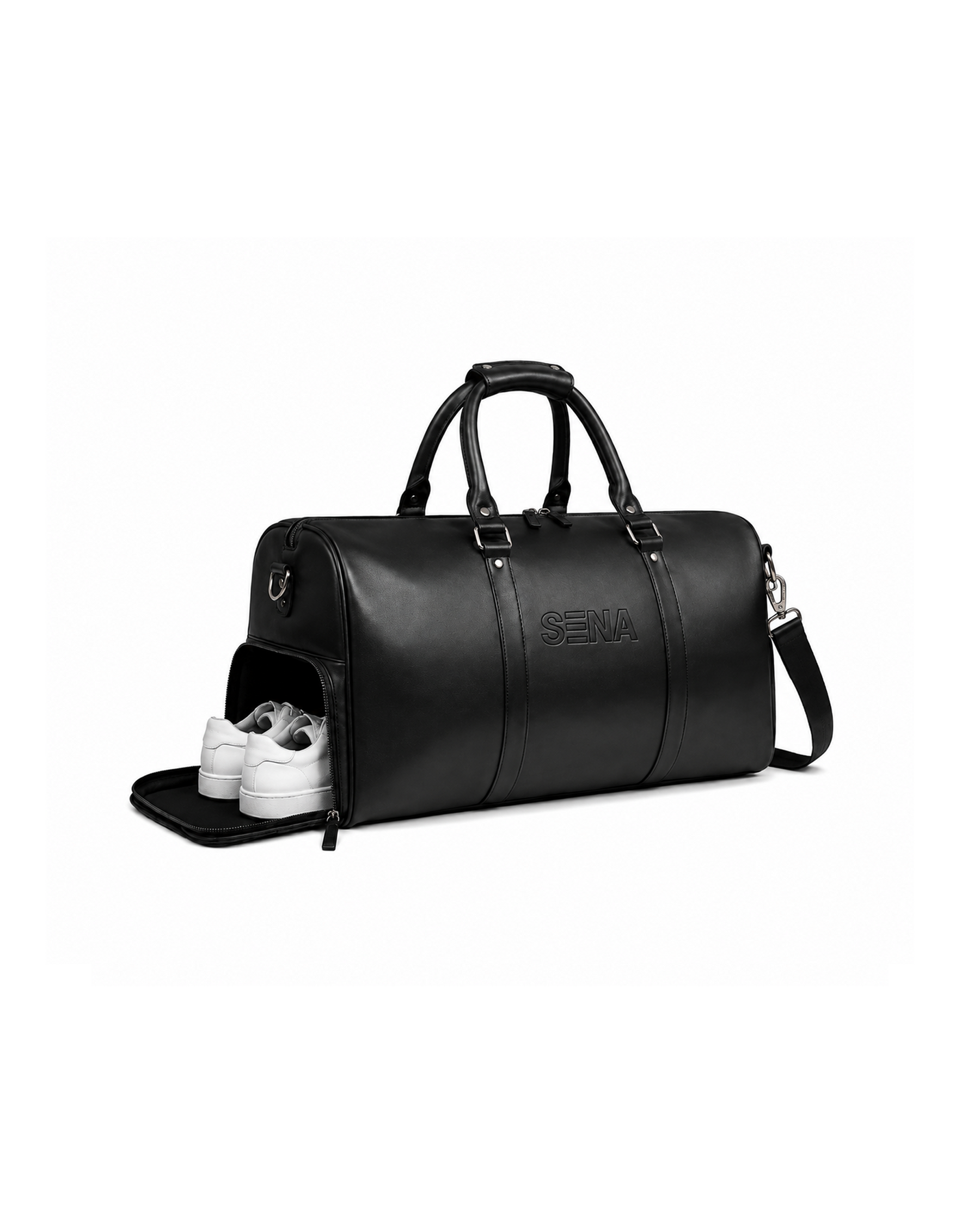 SENA Premium Leather Duffle Bag | Travel & Gym Gear | Weekend Cabin Bag
