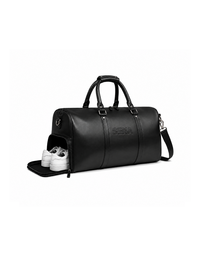 SENA Premium Leather Duffle Bag | Travel & Gym Gear | Weekend Cabin Bag