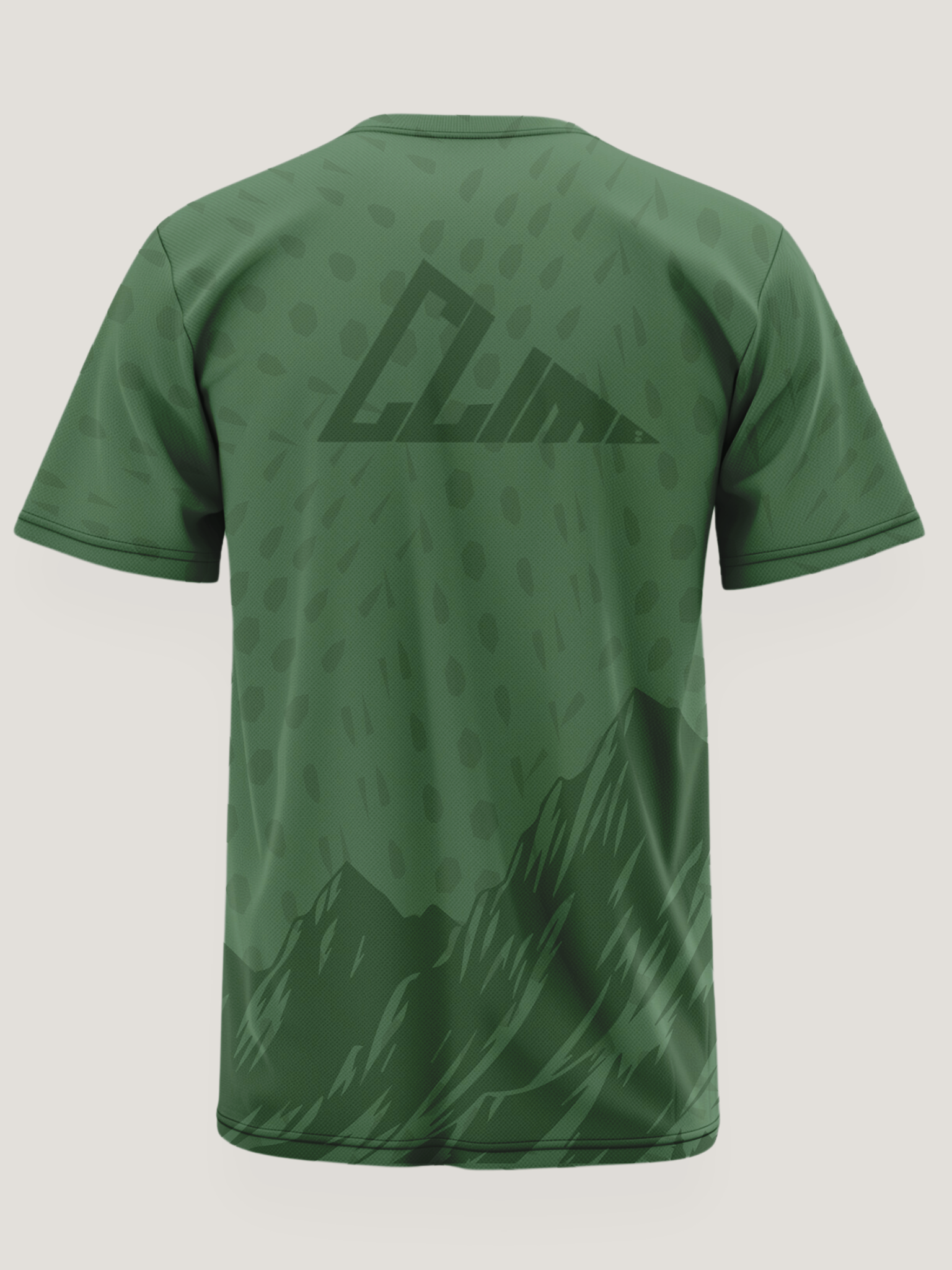 Green Mountain Climber Print Dri- Fit T Shirt