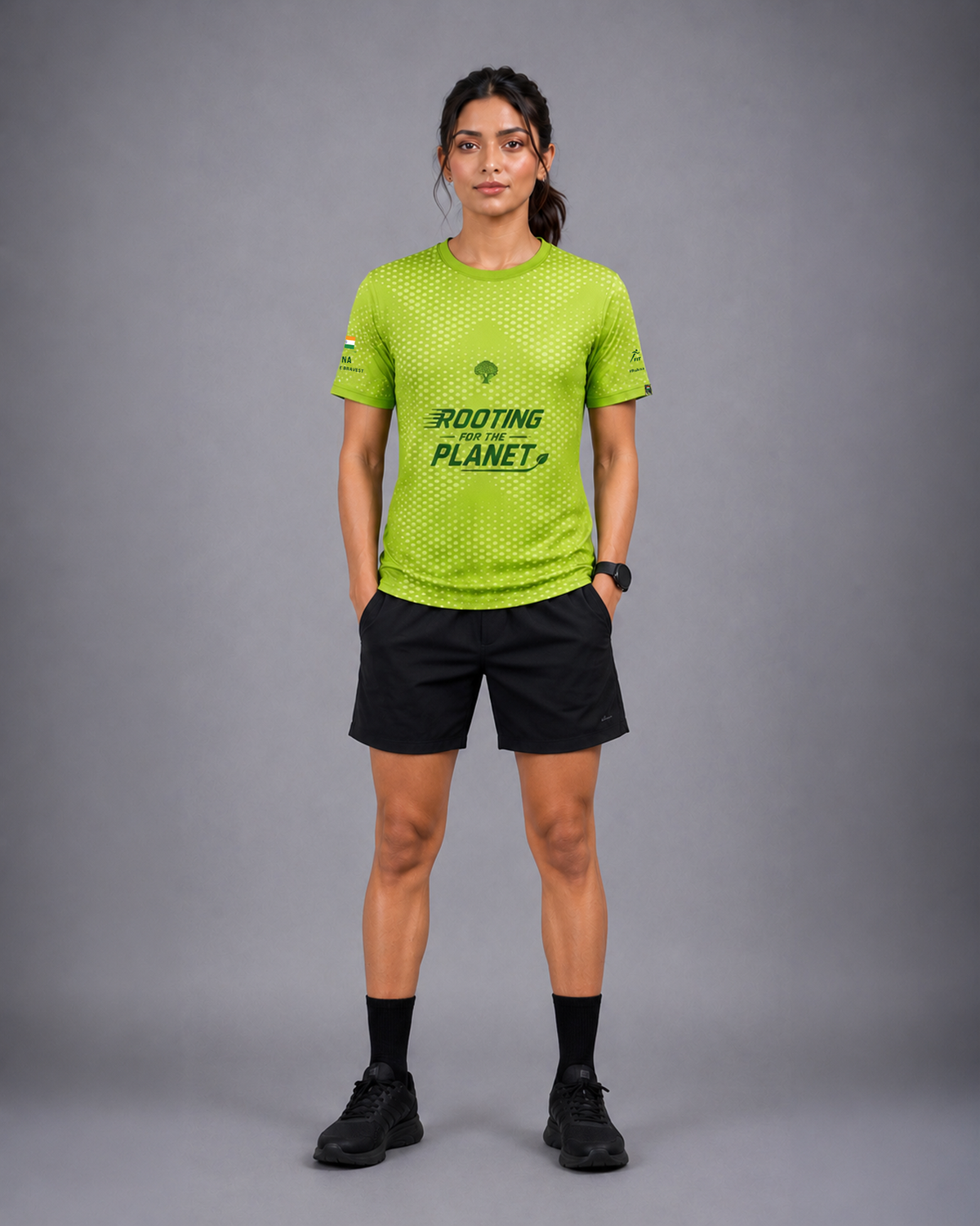 Green Miles Dri-Fit Running T-Shirt